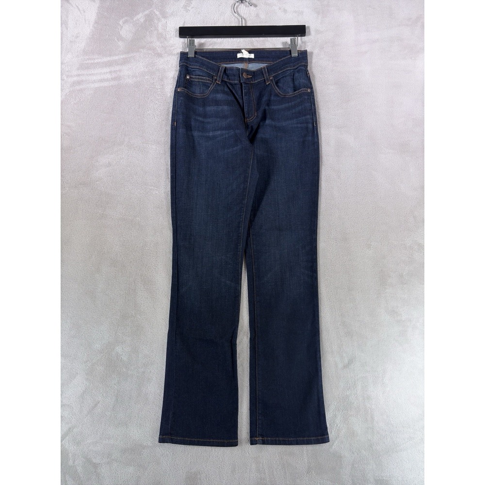 Eileen‎ Fisher Bootcut Jeans Womens Size 2 Dark Wash Stretch Denim Mid Rise